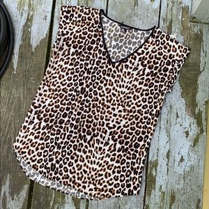 Express Cheetah Print Top Medium